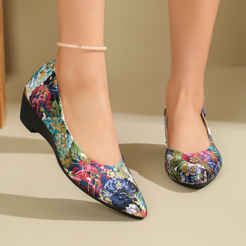Women Shoes Xxl - Escarpins à talon compensé à bout