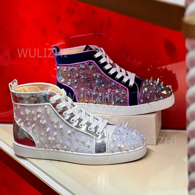 Women Shoes Tennis - Baskets pour hommes à rivets en