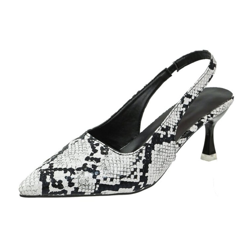 Escarpins slingback effet peau - Women'S Shoes Quality avis et prix