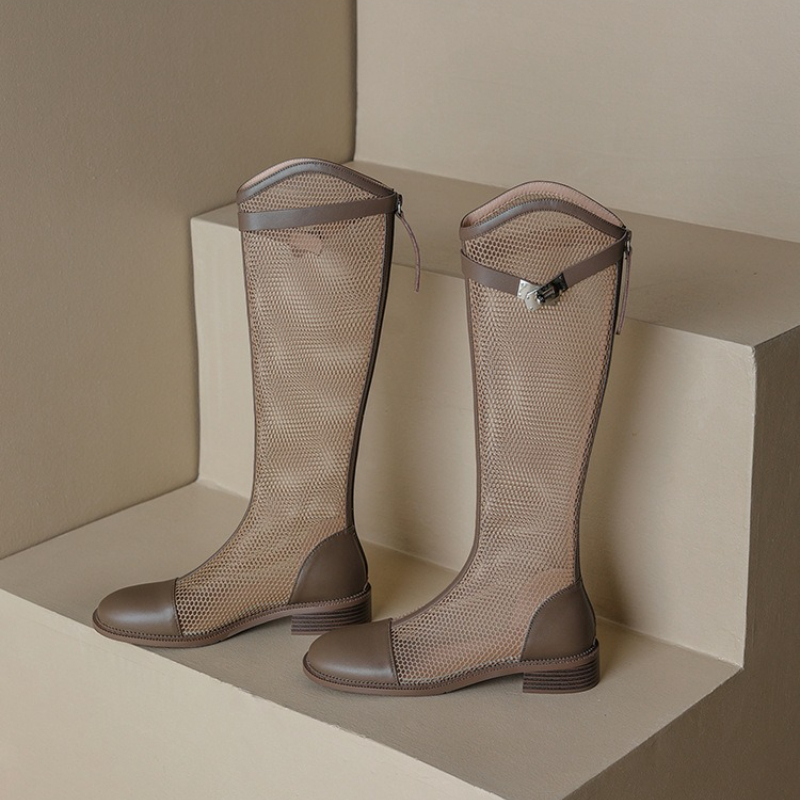 Femme été genou-haut maille bo - Knee High Boots Women avis et prix