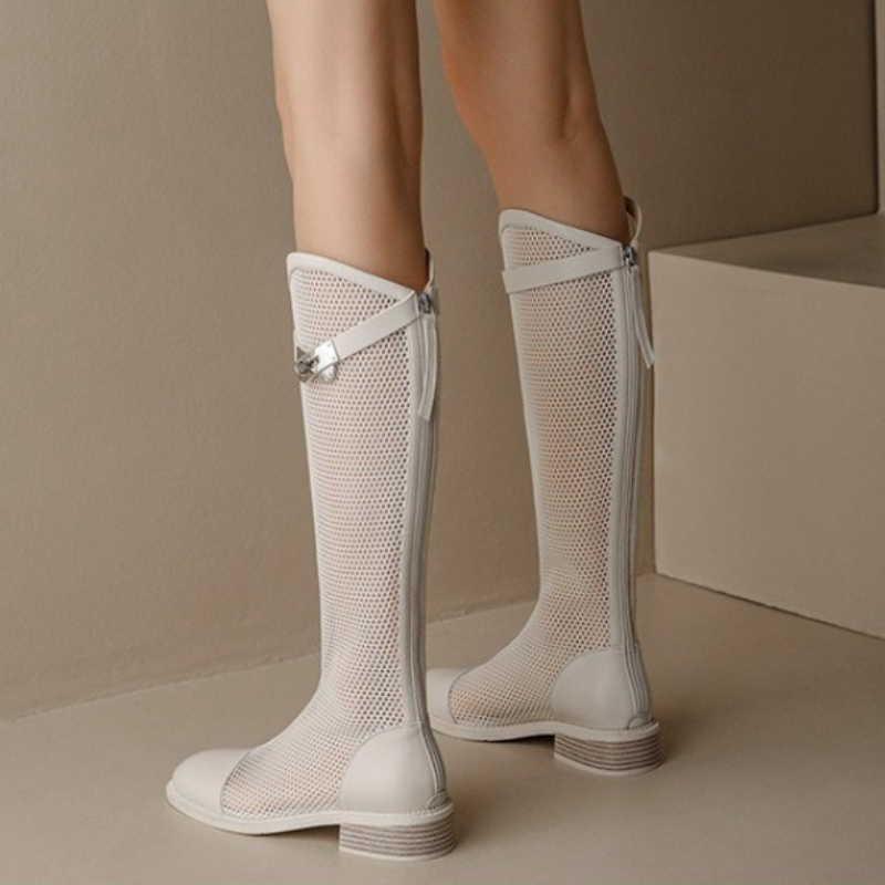 Femme été genou-haut maille bo - Knee High Boots Women avis et prix